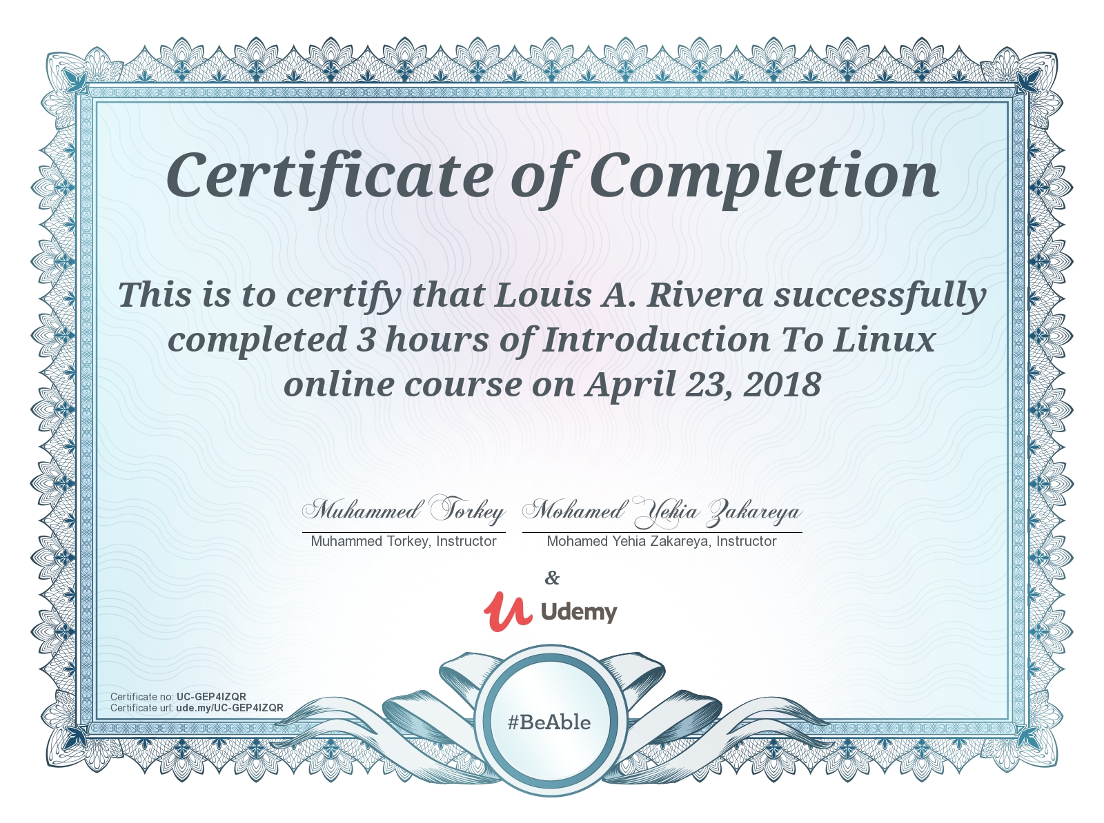 Introduction to Linux Certificate